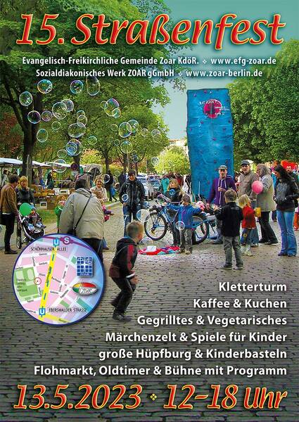13. Mai 2023 Familien Straßenfest in Prenzlauer Berg