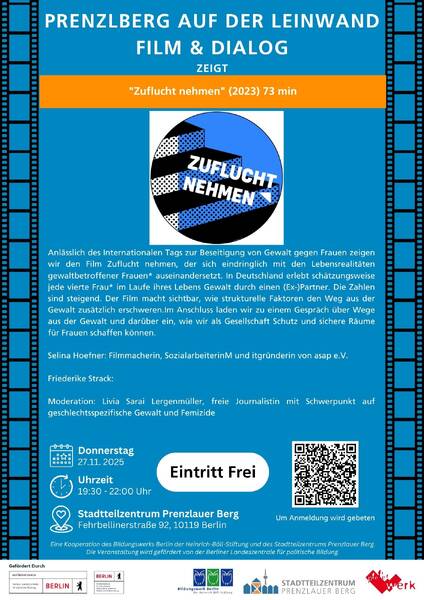 Prenzlberg auf der Leinwand - Film & Dialog: Zuflucht nehmen